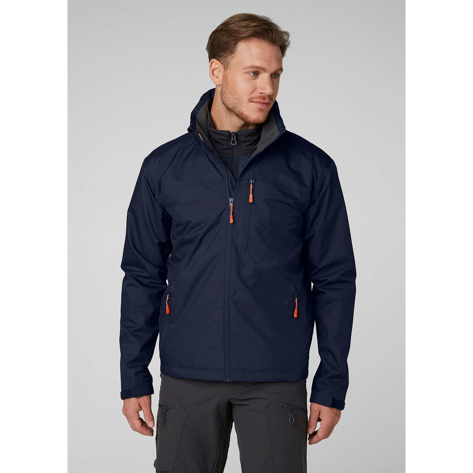Helly Hansen Crew Hooded Jacket (597) - Image 2