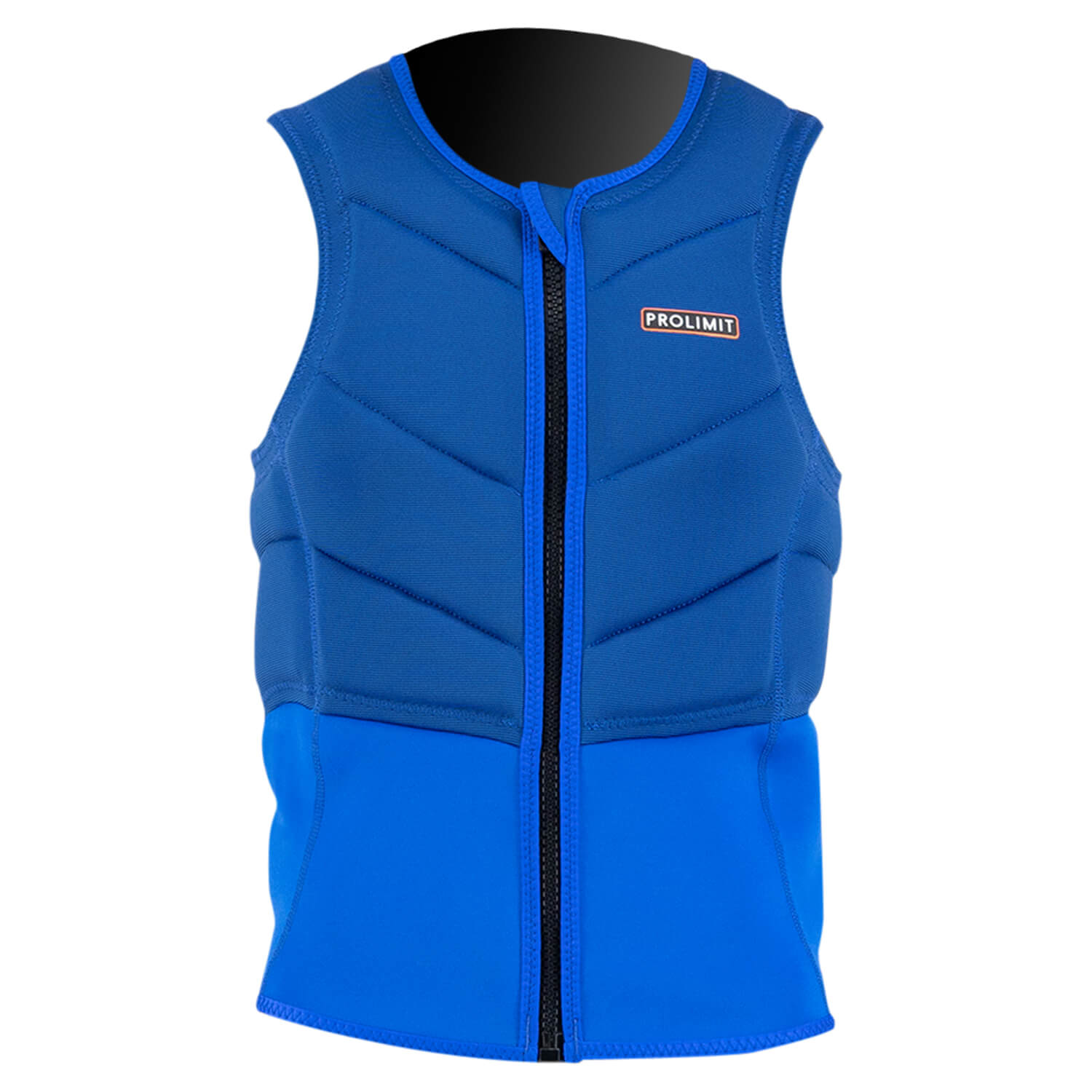 Prolimit Fusion Slider Vest Half Padded Front Zip (Navy/Orange) - Image 2
