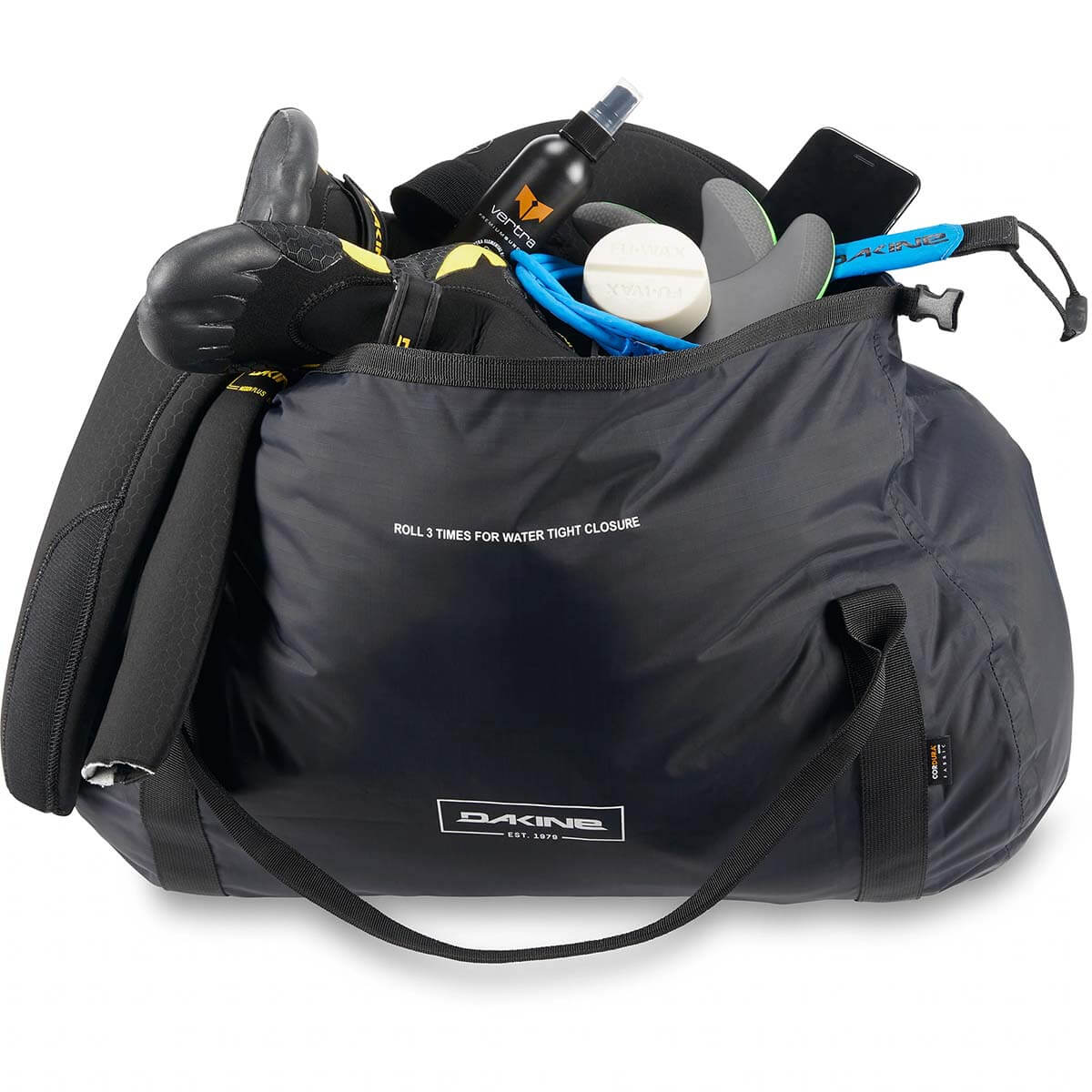 Dakine Packable Rolltop Dry Duffle 40L (Black) - Image 3