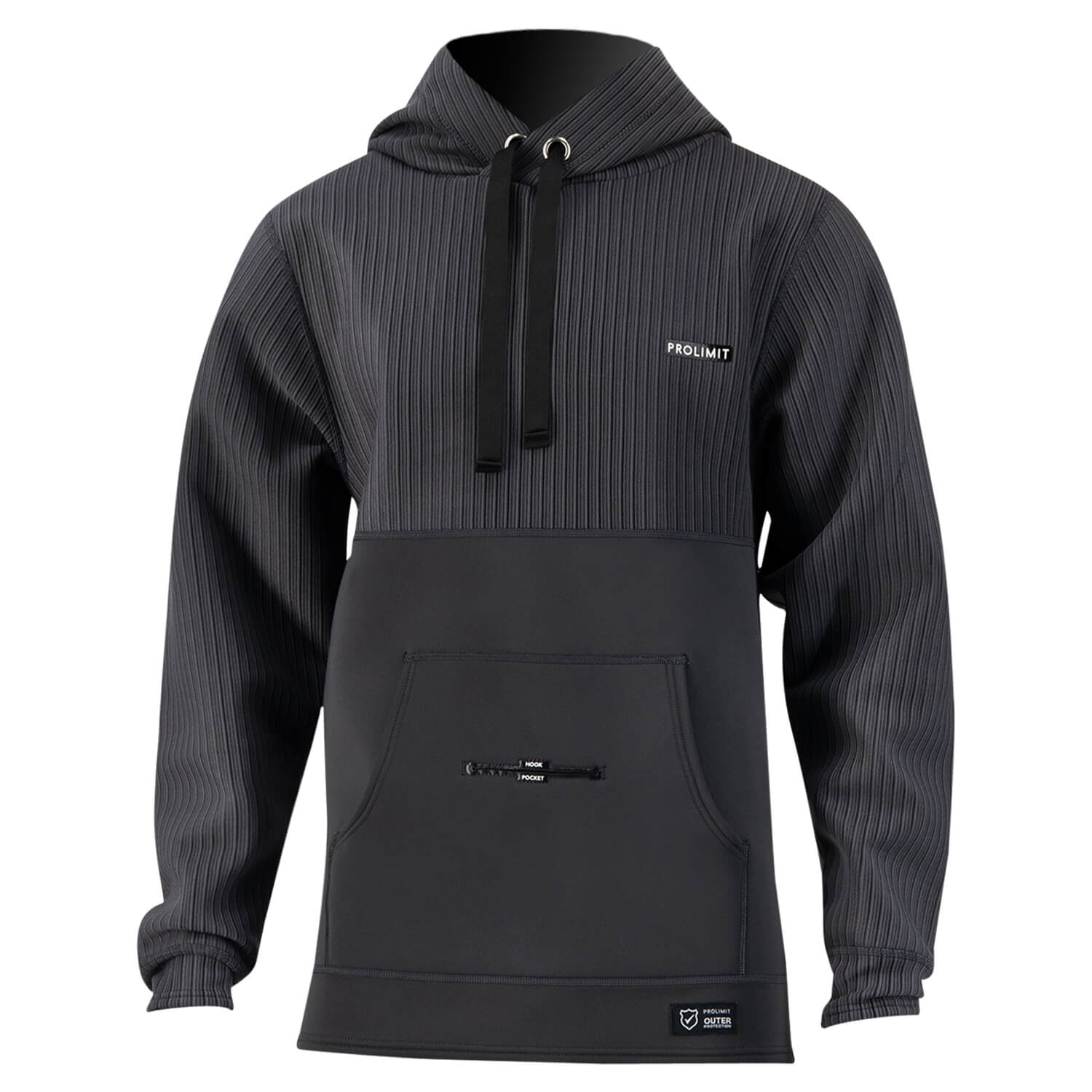 Prolimit Predator Neoprene Loosefit Hoodie (Black/Grey)