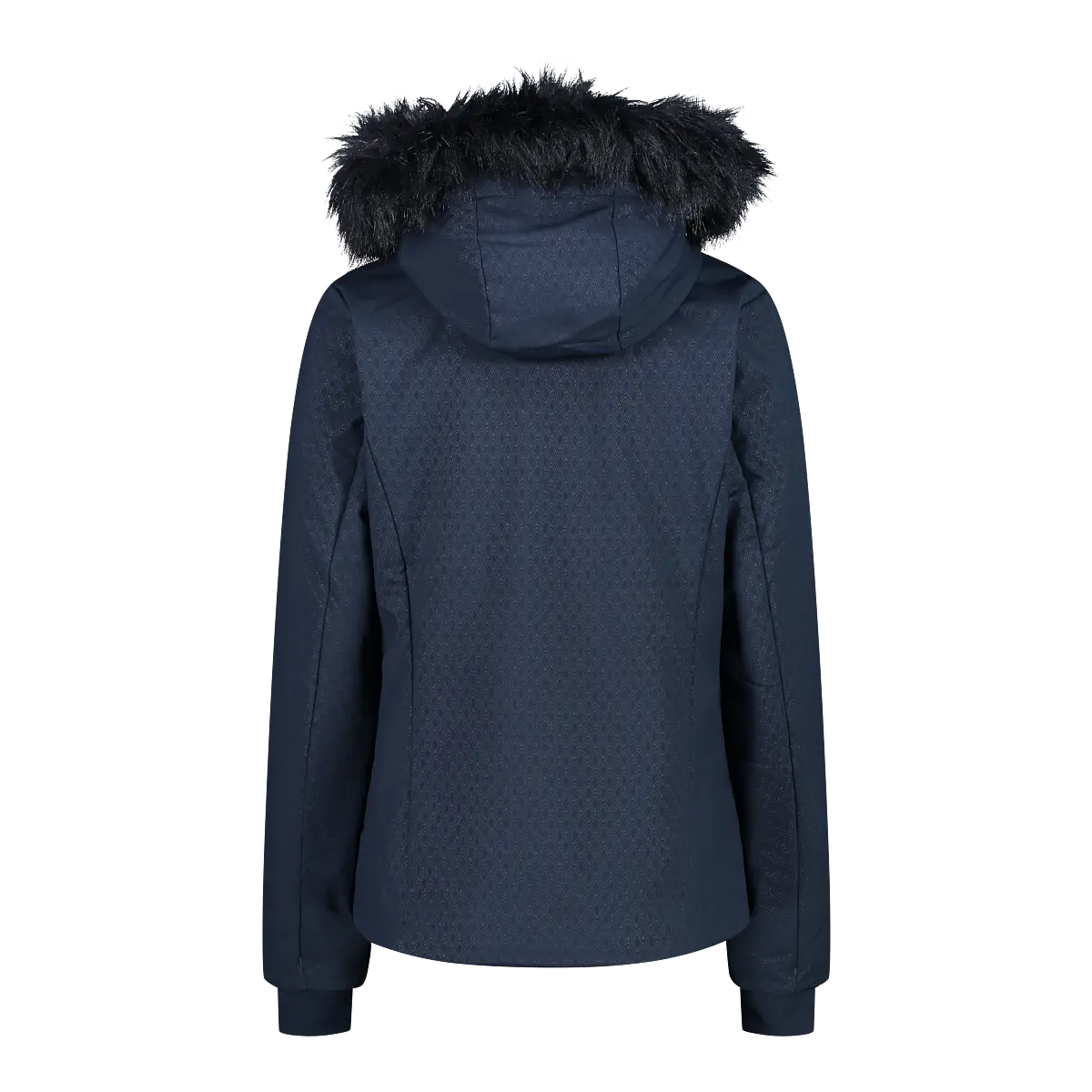 Campagnolo Woman Softshell Ski Jacket w Faux Fur Hood (N950) - Image 4