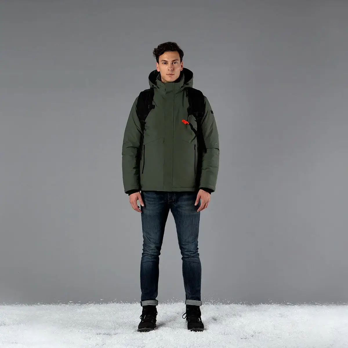 Campagnolo Man Snaps Hood Jacket (E319)