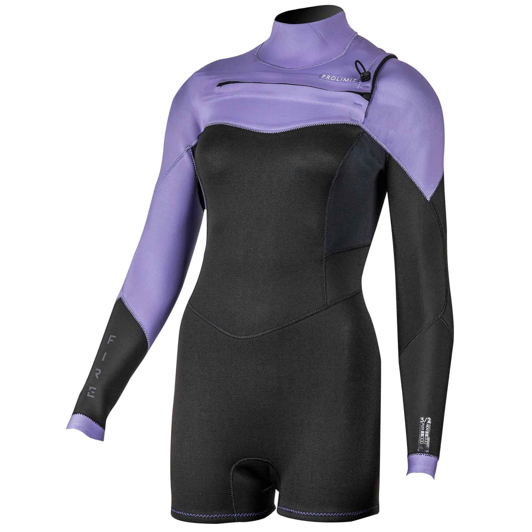Prolimit Fire Sunset Shorty 3/2 Frontzip Free-X (Lavender/Black) - Image 2