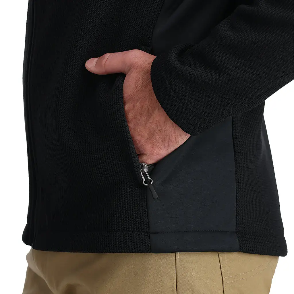 Spyder Bandit Hooded Fleece Jacket (Black) - Image 5