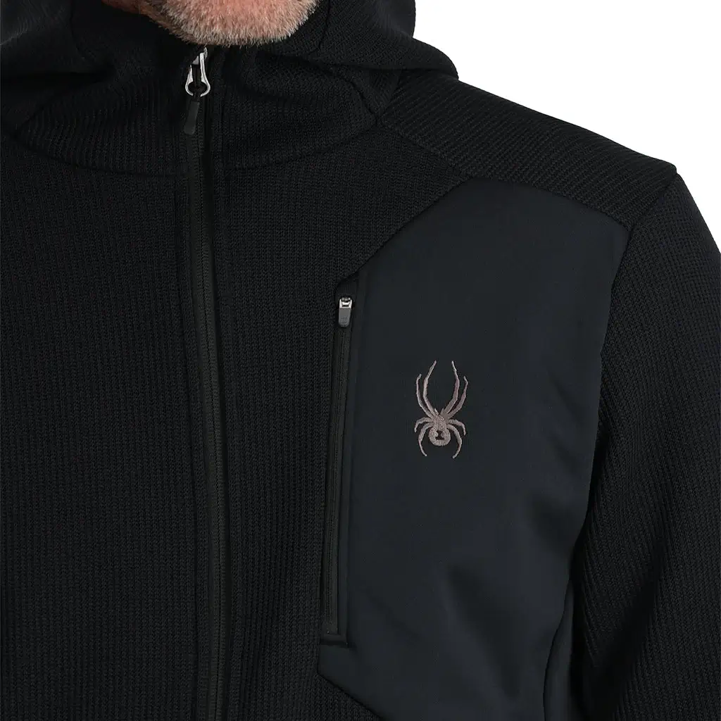 Spyder Bandit Hooded Fleece Jacket (Black) - Image 4