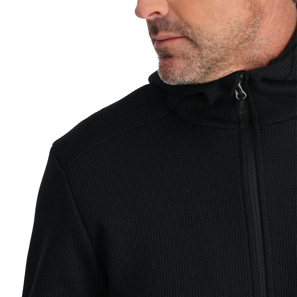 Spyder Bandit Hooded Fleece Jacket (Black) - Image 3