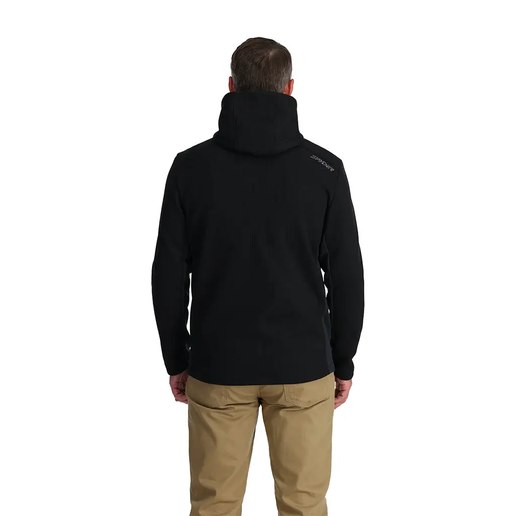 Spyder Bandit Hooded Fleece Jacket (Black) - Image 2