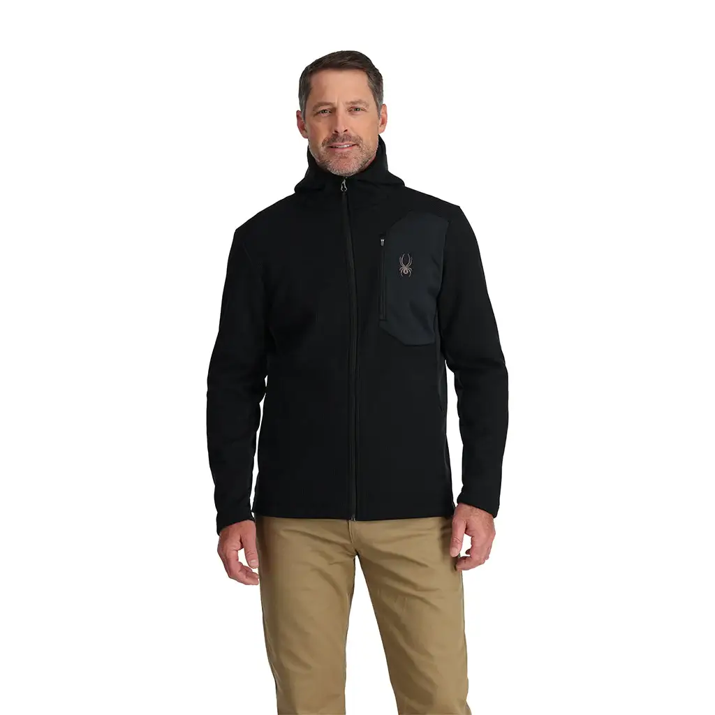 Spyder Bandit Hooded Fleece Jacket (Black)