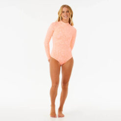 Rip Curl Sun Chaser Long Sleeve Surf Suit (Coral)